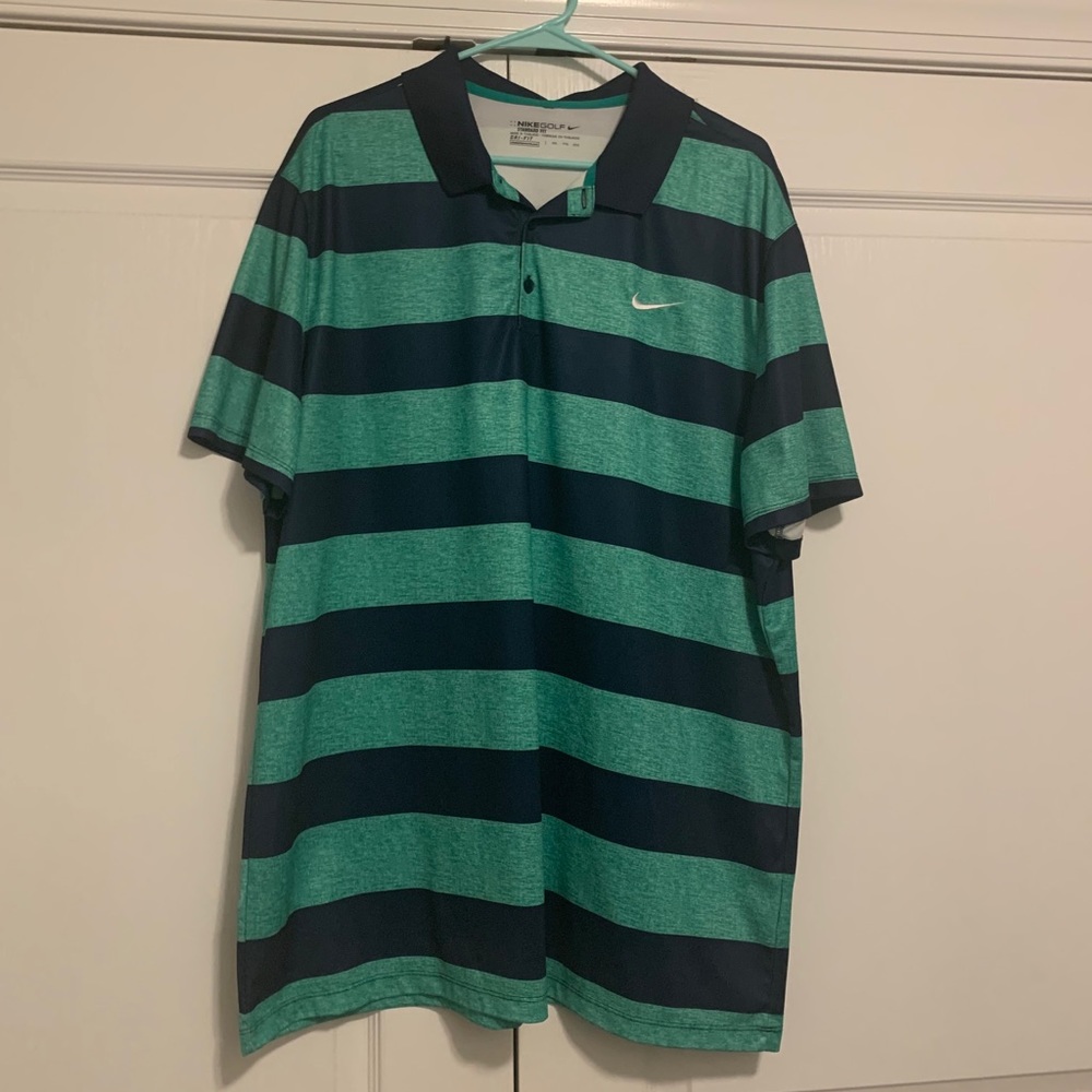 EUC XXL Nike Men’s striped golf polo
